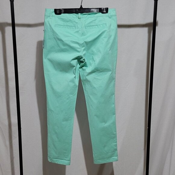 Bandolino pants Anklette style mint green stretch slim fit size 6 New with tags - Picture 2 of 14